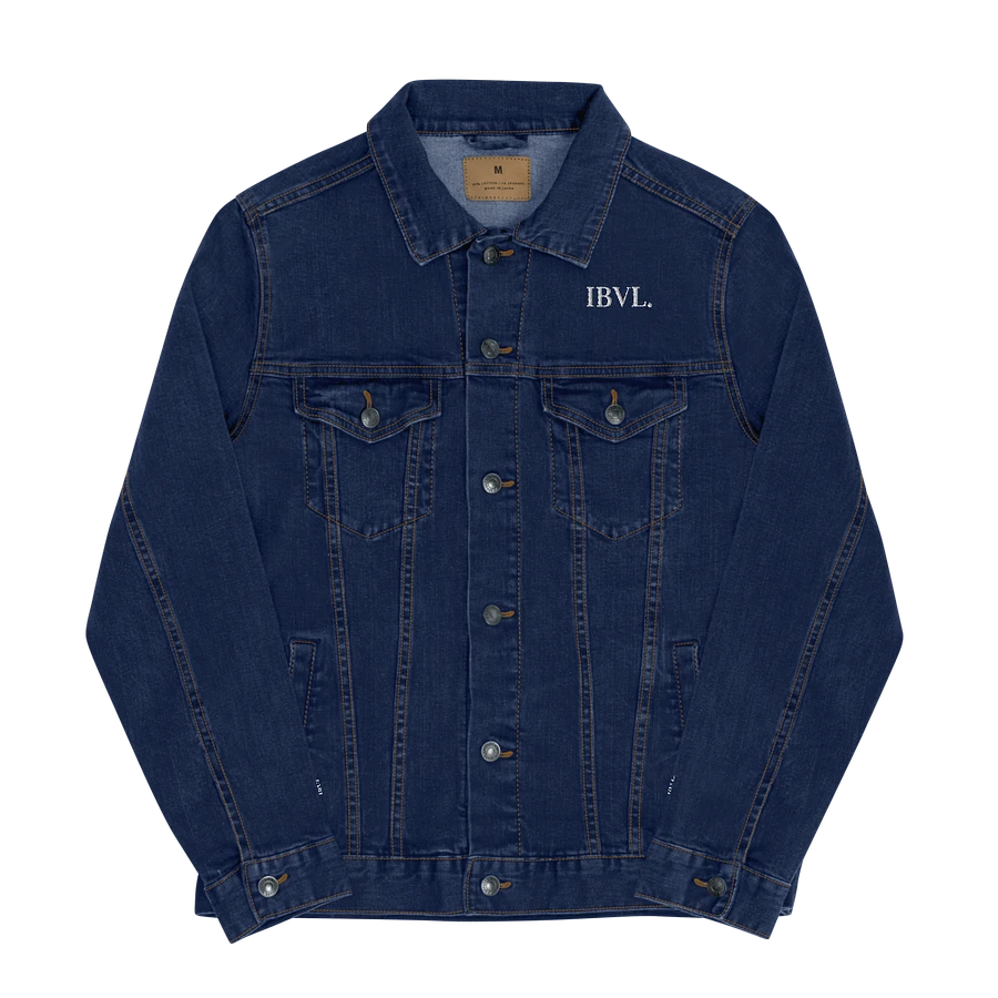 Classic Embroidered IBVL Signature Unisex Denim Jacket product image (1)