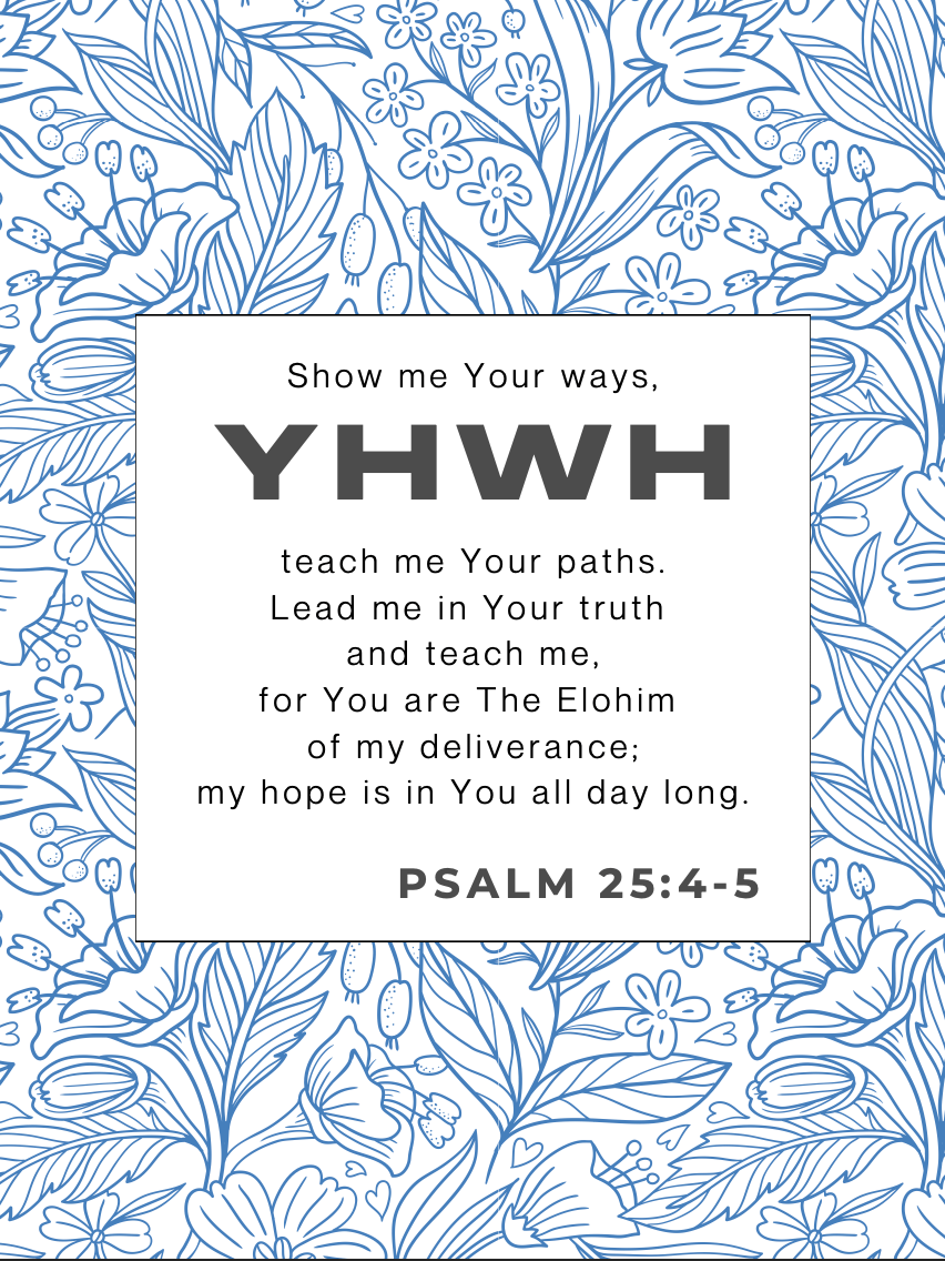 Psalm 25:4–5 – “Show Me Your Ways” Printable Poster (Digital Download) product image (2)