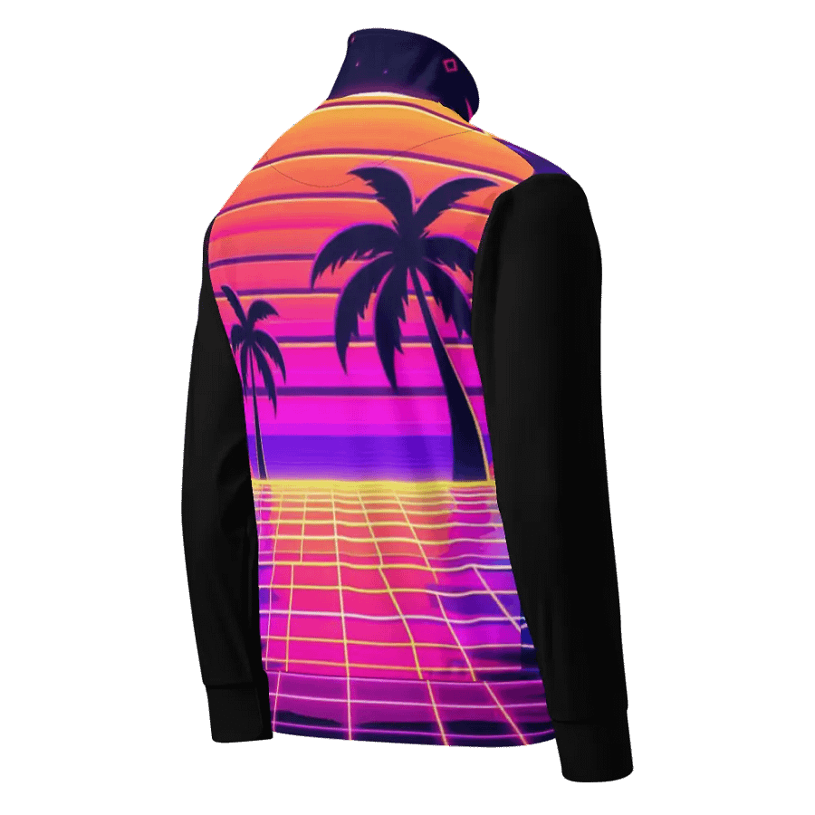 Sunset Synthwave All-Over Track Jacket | AI Design product image (2)