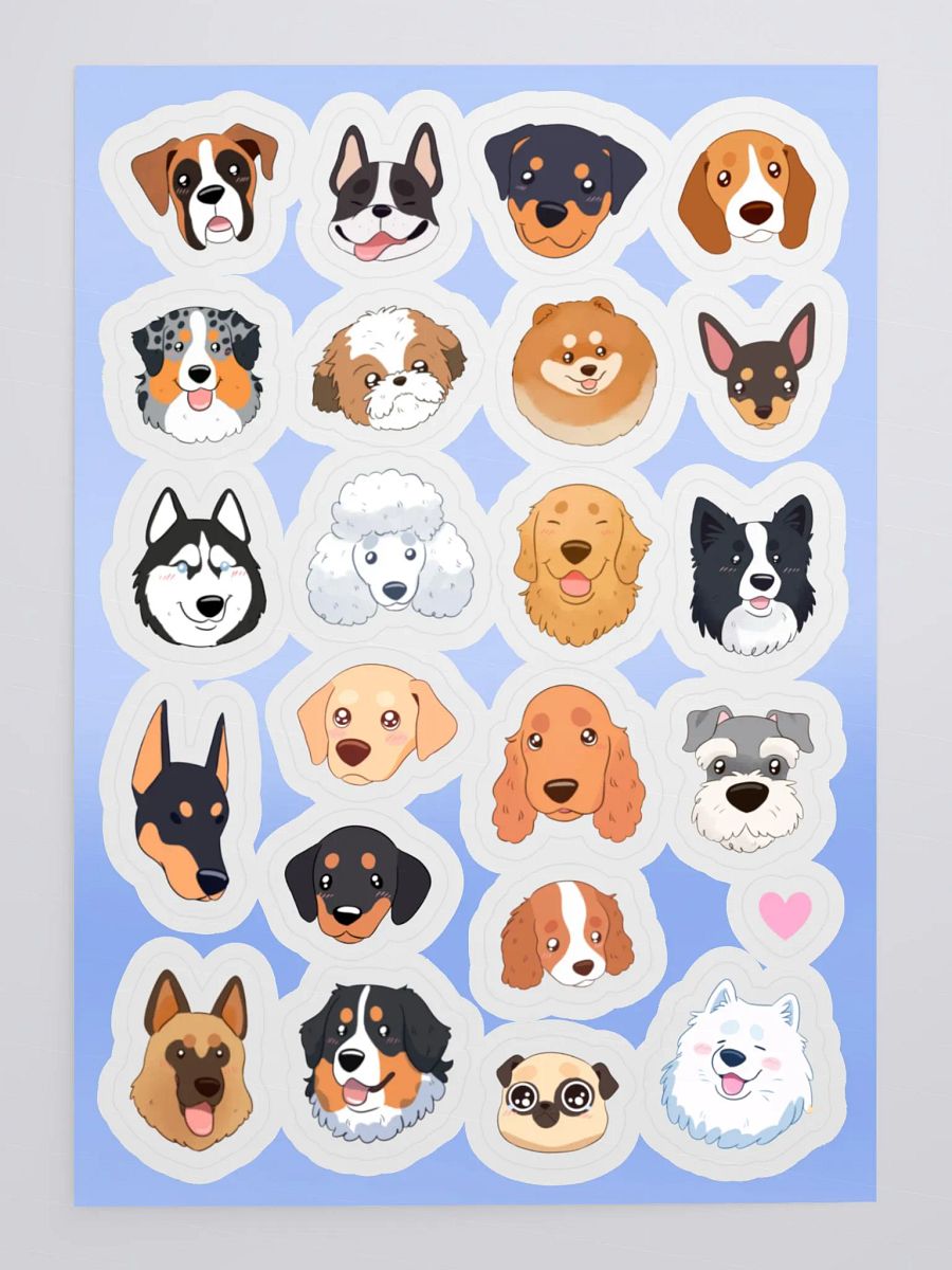 Dogs faces Sticker Collection product image (4)
