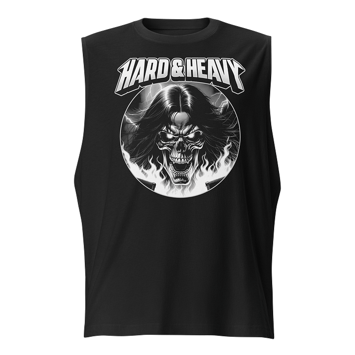 Menacing Skully Flame Muscle Tank product image (1)