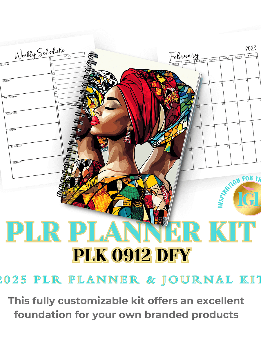PLR PLK-0912-DFY 2025 PLR Planner & Journal Kit product image (3)
