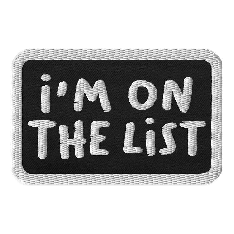 The List Embroidered Patch product image (1)