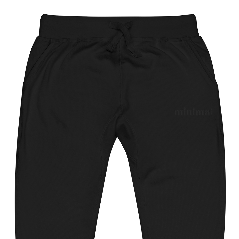 001: black stitched joggers product image (2)