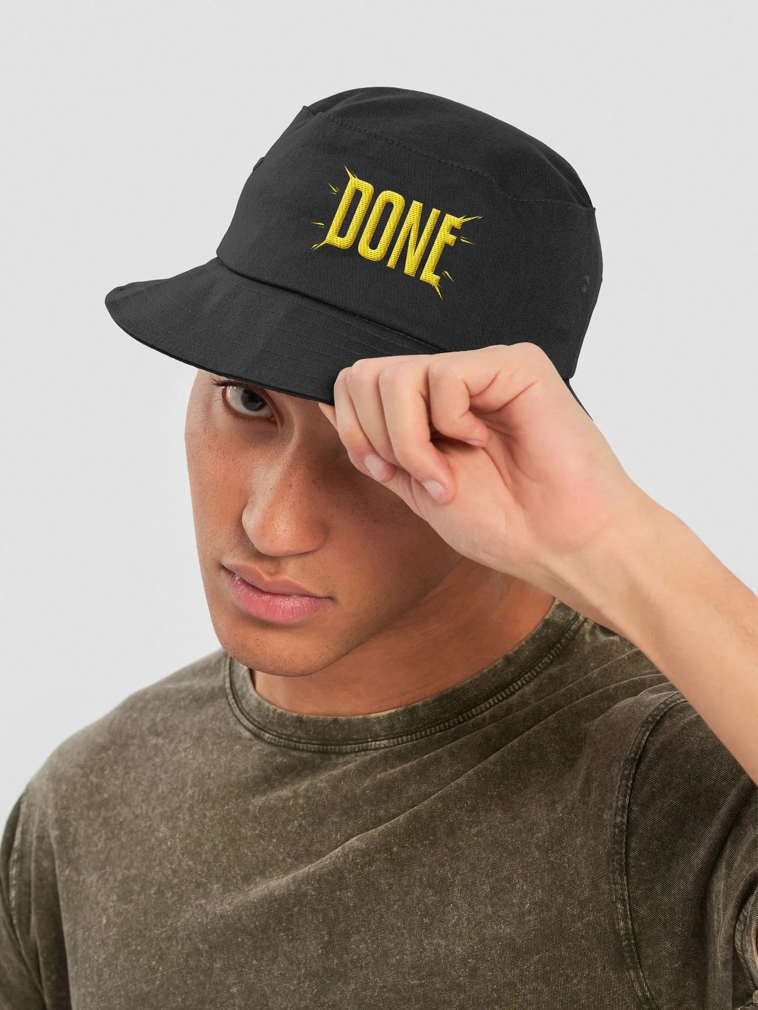 'DONE' Gold Bucket Hat product image (14)