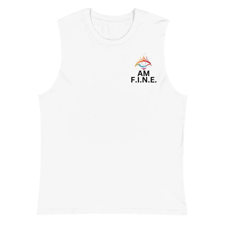 Whole World Apparel No Sleeve White T product image (2)
