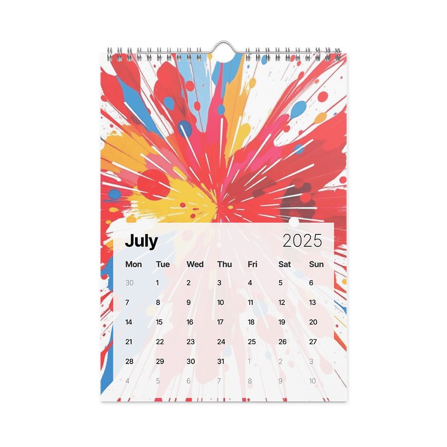 ART ABSTRACT WALL CALENDAR 2026 product image (7)