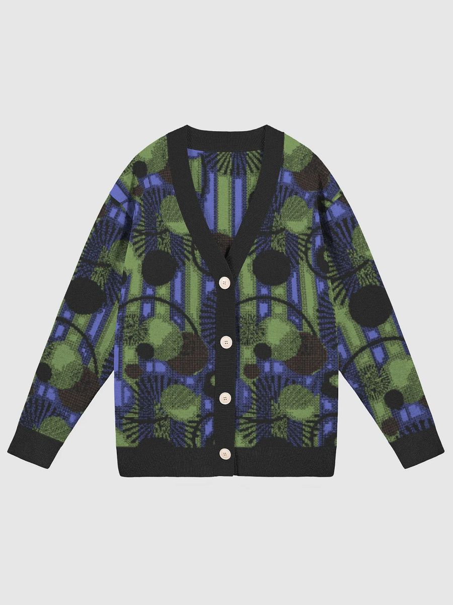Blue Green Stripes and Dots Cardigan product image (3)