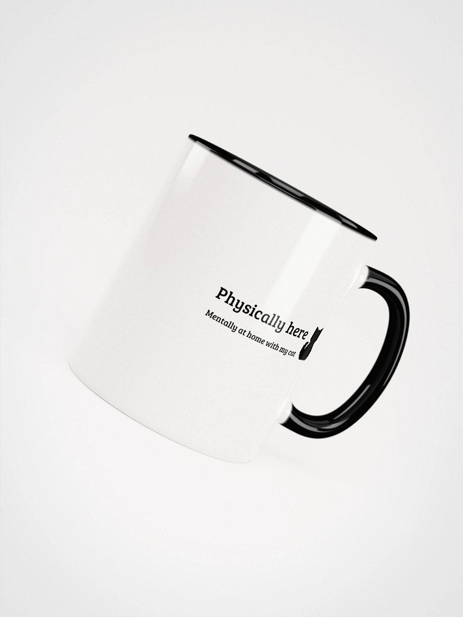 Mug: 'Physically here, Mentally at home with my cat' product image (51)