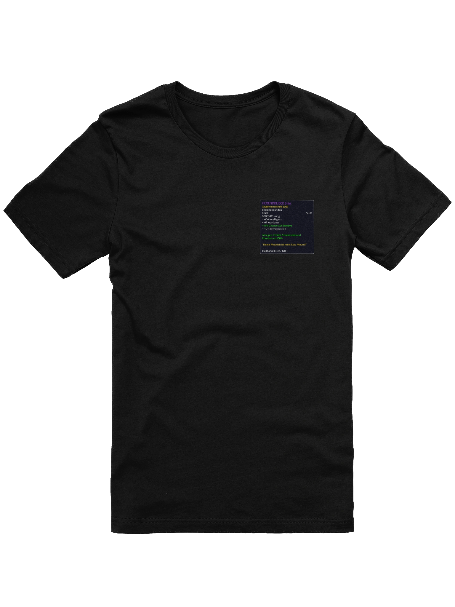 [XS-5XL] HEXENDREIECK WoW Tooltip Shirt product image (1)