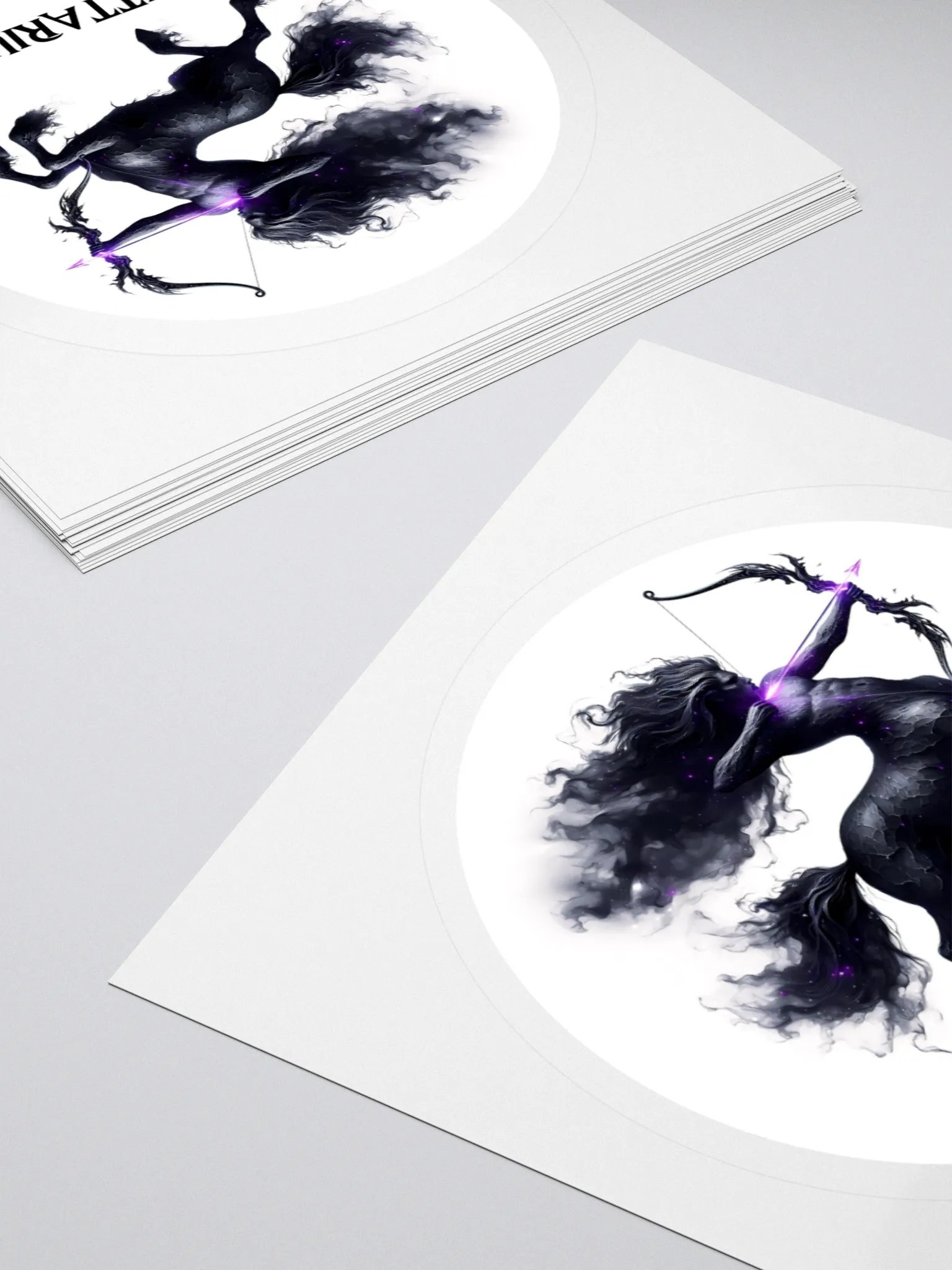 Mythical Sagittarius Zodiac Round Sticker product image (11)