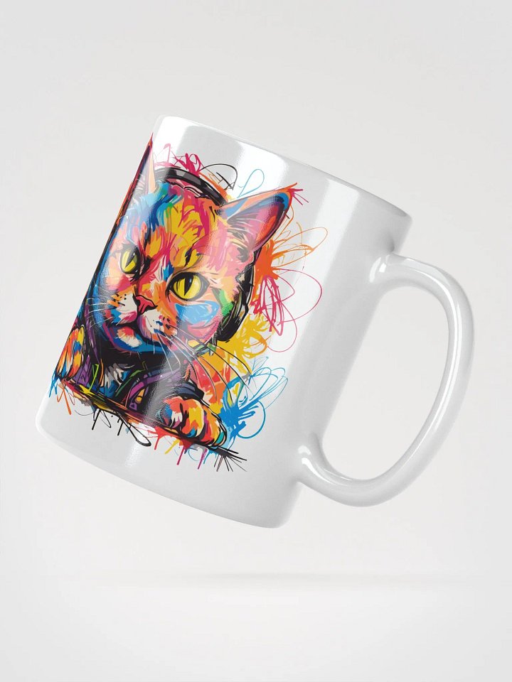 Graffiti Scribbles Cat 7 , Mug product image (3)
