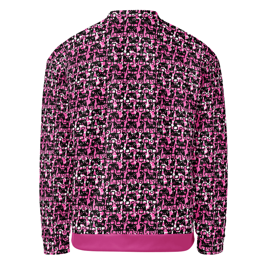 Story Lover Unisex Bomber Jacket (Pink and Black) product image (3)