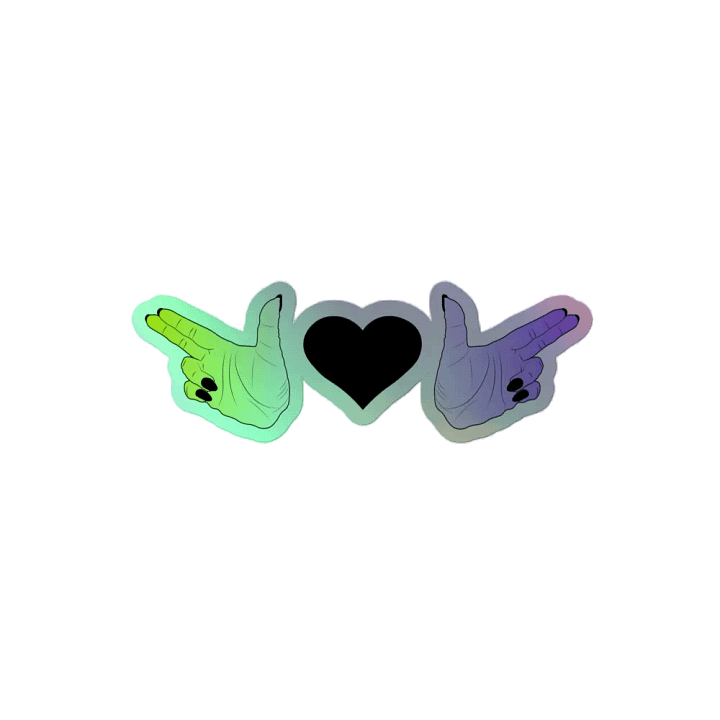 Finer Guns (enby Flag) Holo Sticker product image (2)