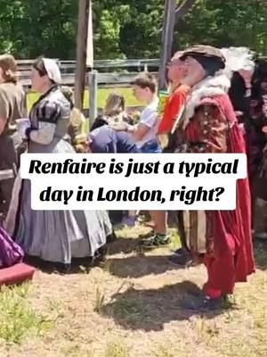 Got to head out and stream from the Renfaire and it was a blast... but, like, this is just ehat it's like to live in England right?  Just everyday London stuff?#renfaire #england #innit #fyp #twitch 