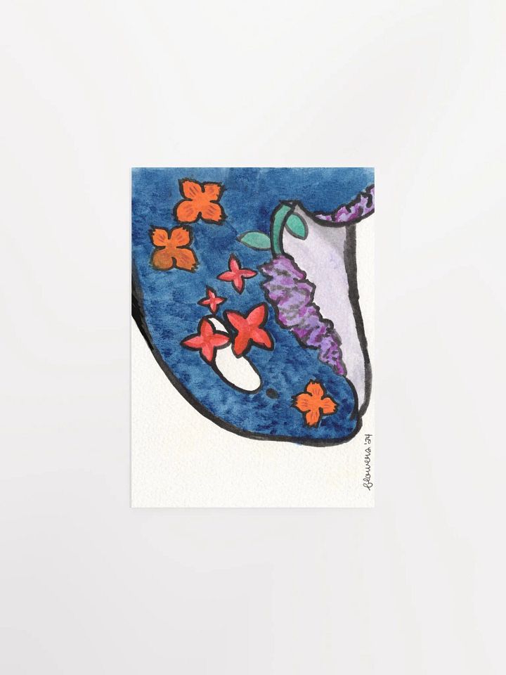 floral orca 04 - watercolour on paper - print product image (2)