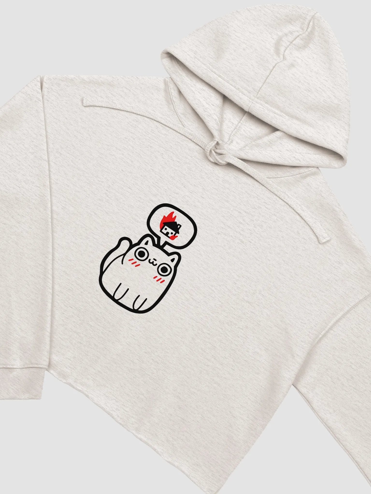 Criminal Meme Cat Crop Hoodie product image (12)