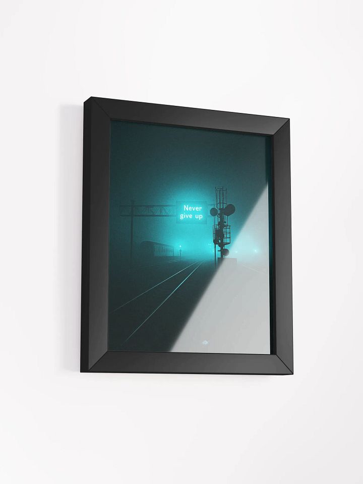 "Never give up" Framed Poster product image (26)
