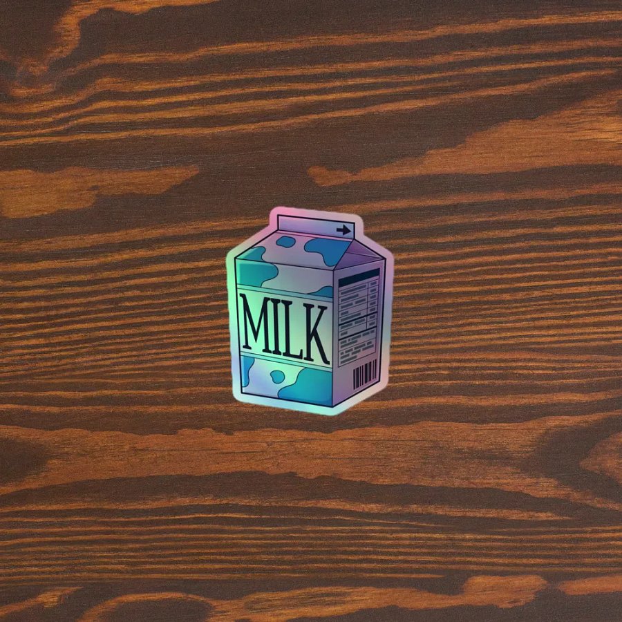 Moo Magic Holographic Milk Carton Sticker Set product image (5)