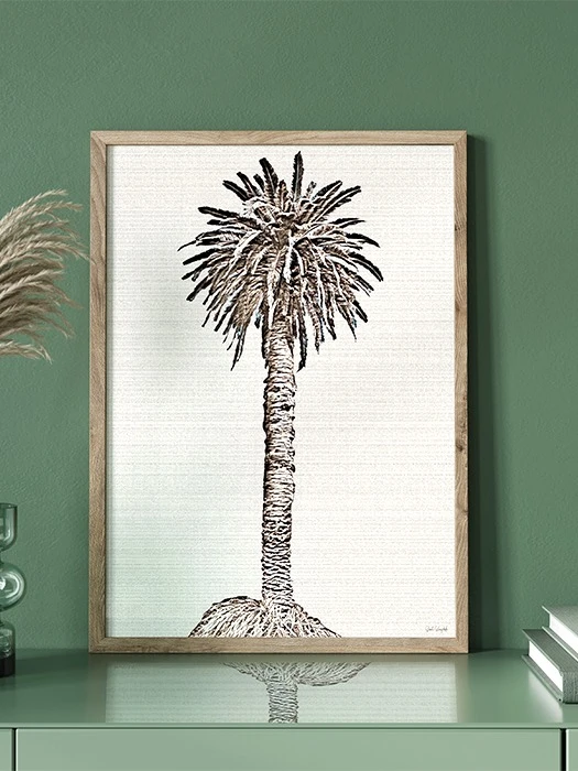 One Palm Tree - Parchment - Download product image (1)