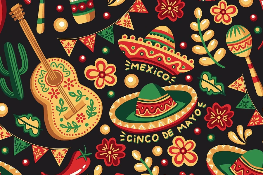 Mexican Cinco de Mayo Seamless Patterns product image (6)