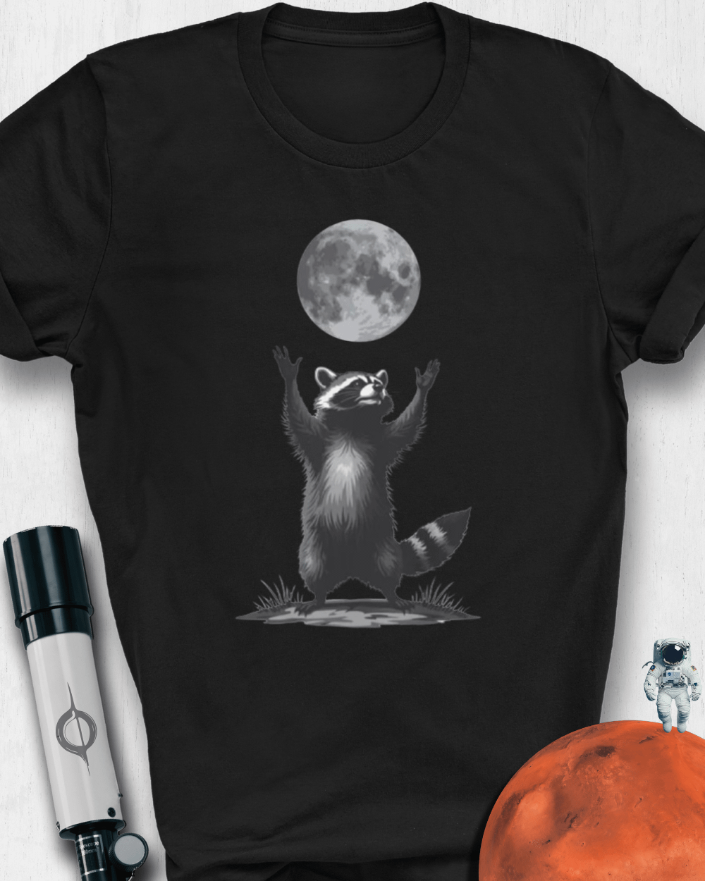 Lunar Raccoon Unisex T-Shirt product image (1)