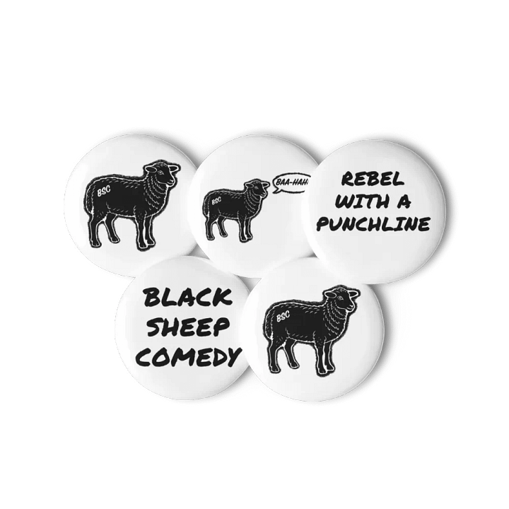 BSC Black Sheep Pin Button Set product image (3)