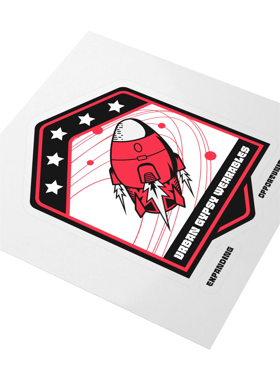 Rocket Red Kiss Cut Stickers product image (3)