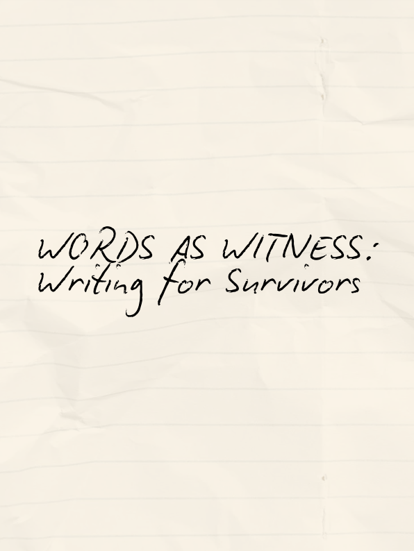 Words as Witness (Workshop) product image (1)