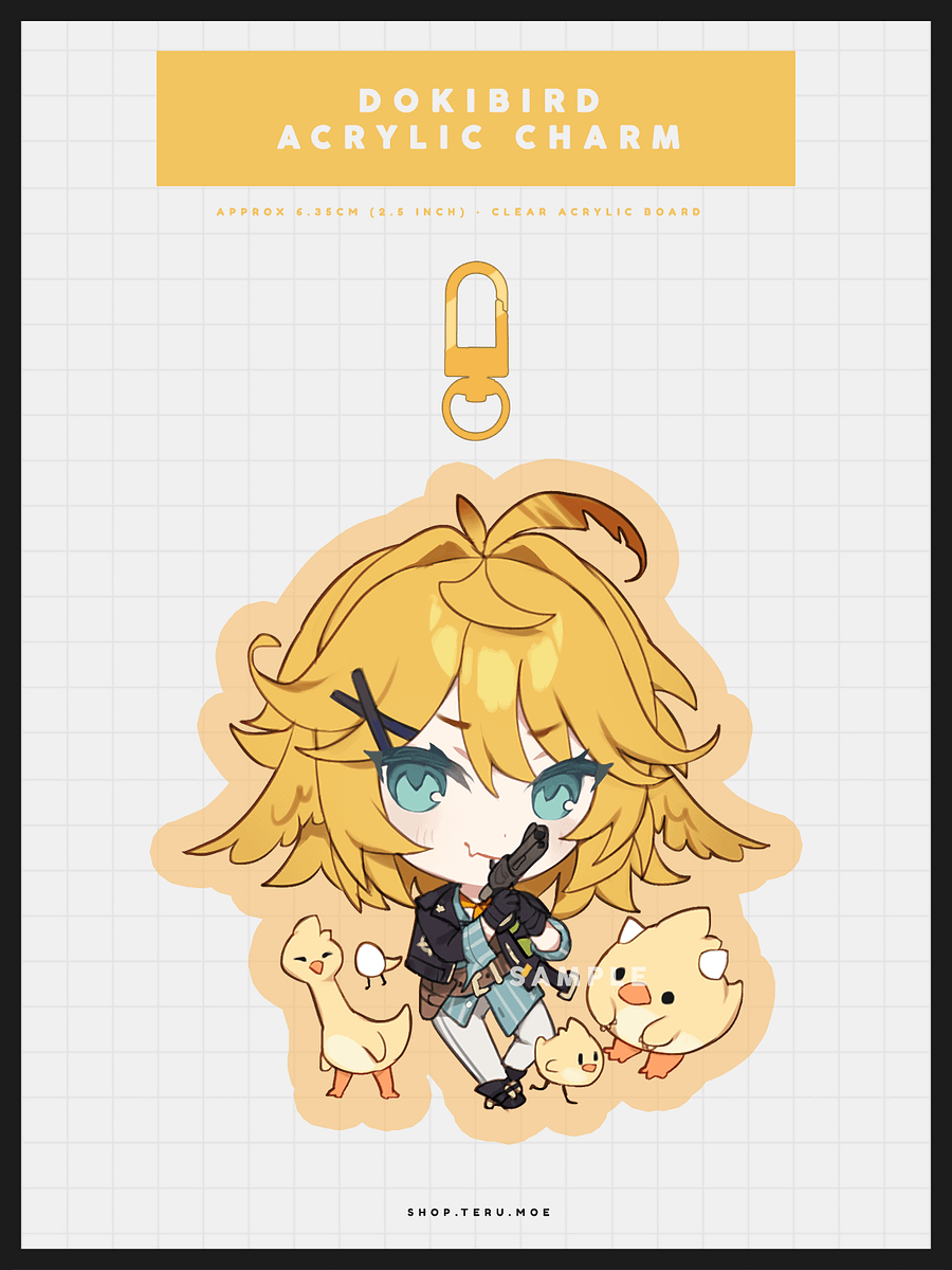Dokibird Acrylic Charm product image (1)