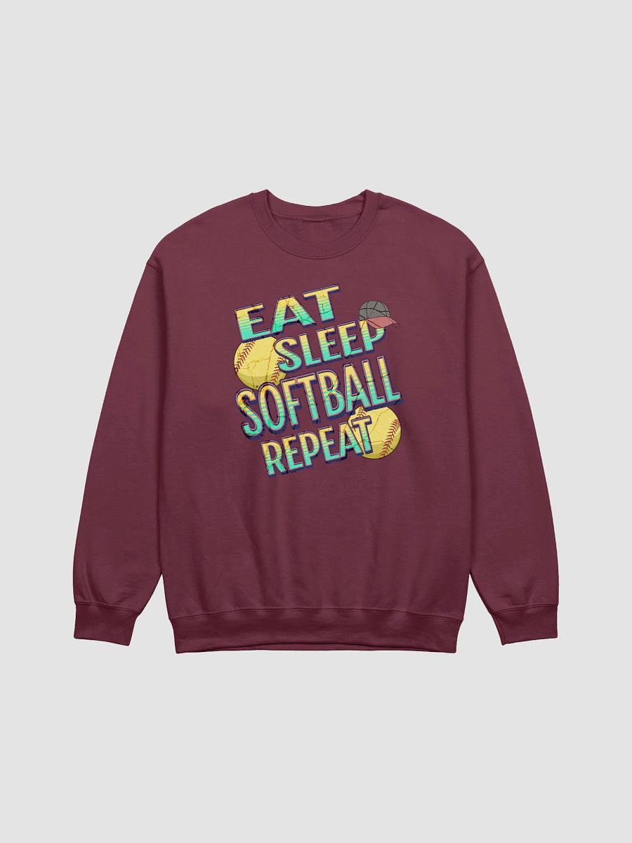 Eat Sleep Softball Repeat Air-Spun Classic Crewneck Sweatshirt product image (9)