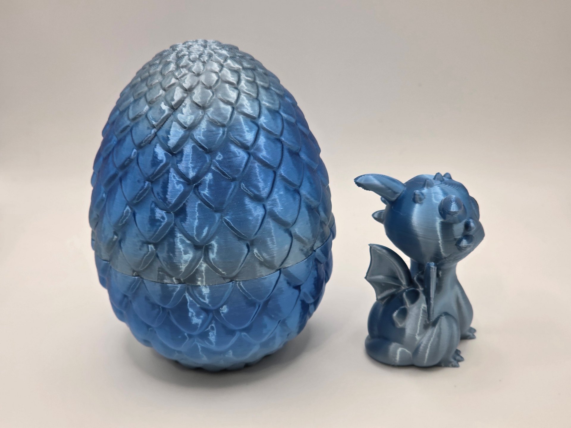 🐉 Dragon Egg with Hatchling | Multicolor 3D Print product image (4)