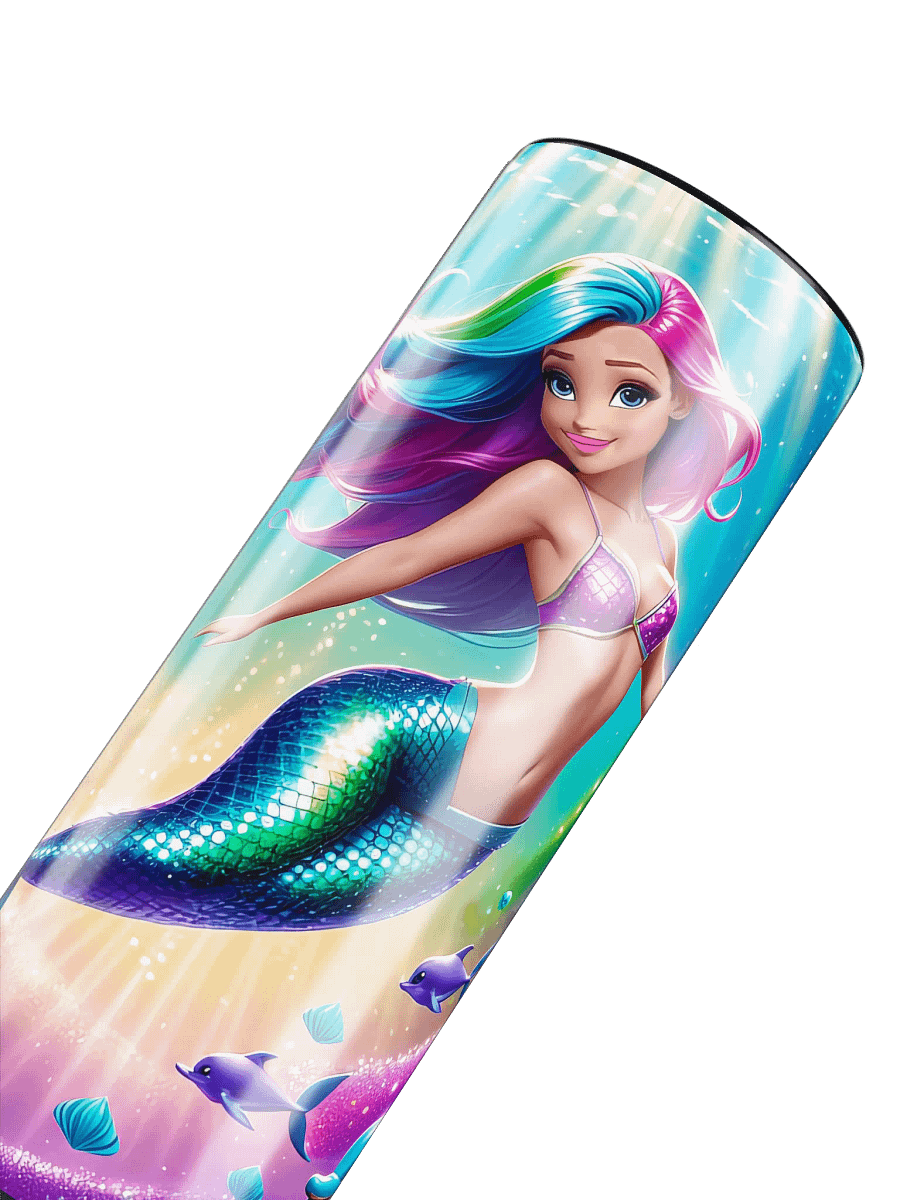 Mermaid Princess 20 oz Skinny Stainless Steel Tumbler - v4 product image (6)