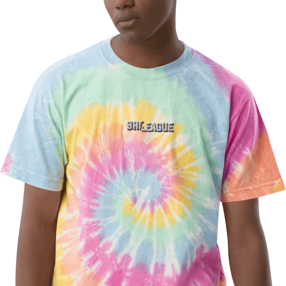 Vibrant Rainbow BL League Tie-Dye Tee product image (10)