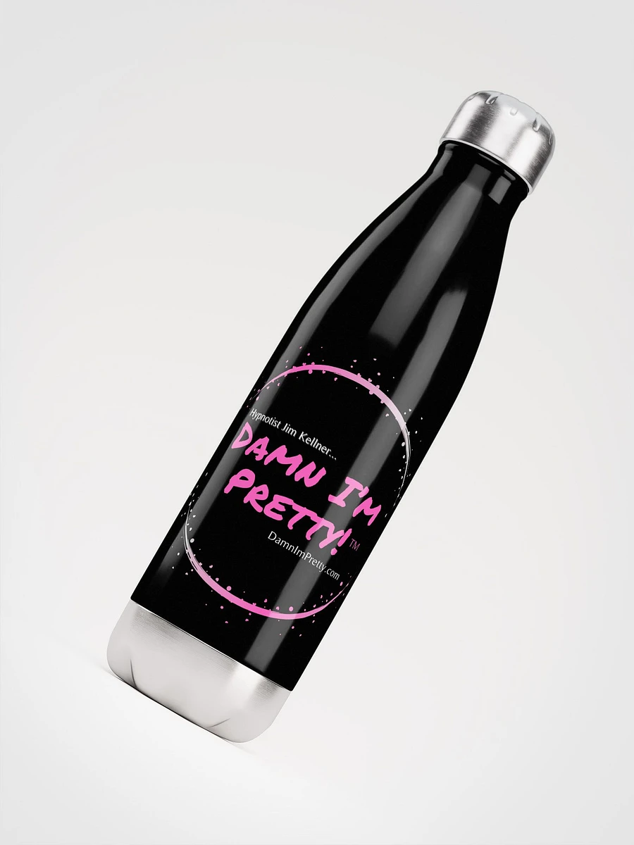 Damn I'm Pretty! Water Bottle - PINK Lettering w/ Circle product image (4)