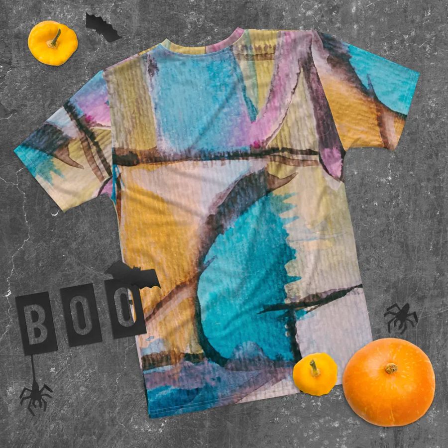 original watercolour painting on tshirt product image (10)
