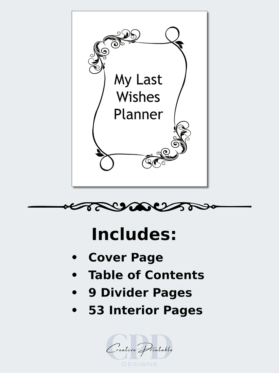Printable My Last Wishes Planner product image (2)