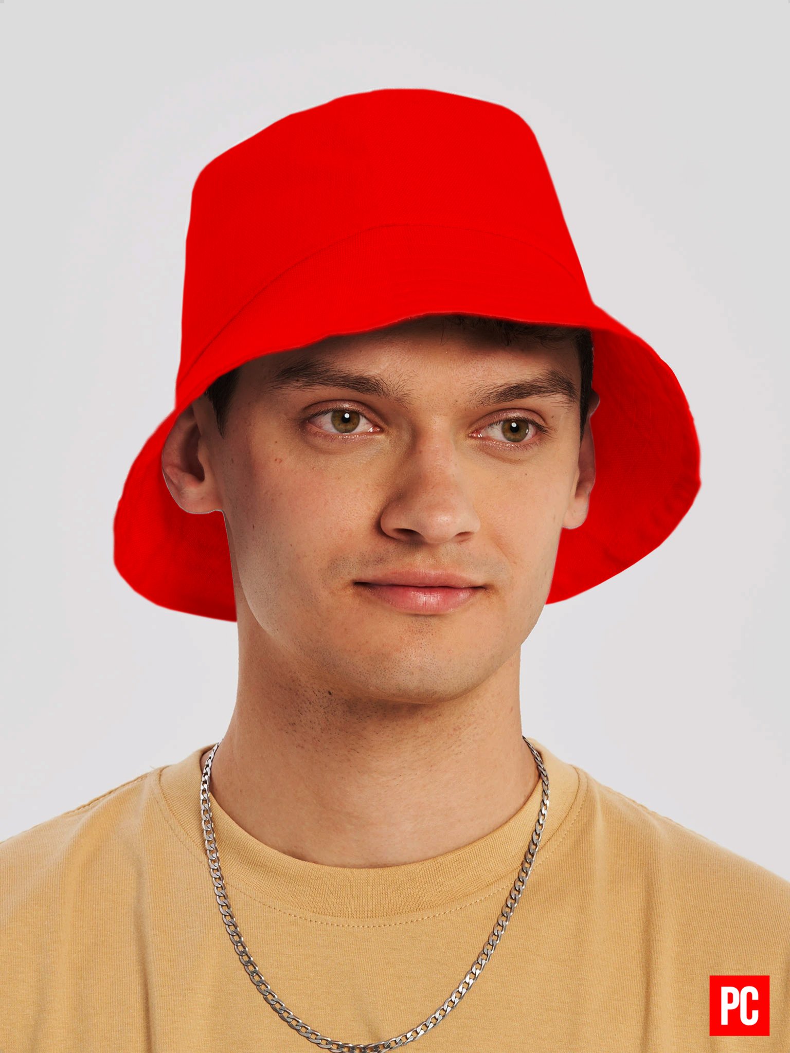 Plain Color Red Bucket Hat product image (1)