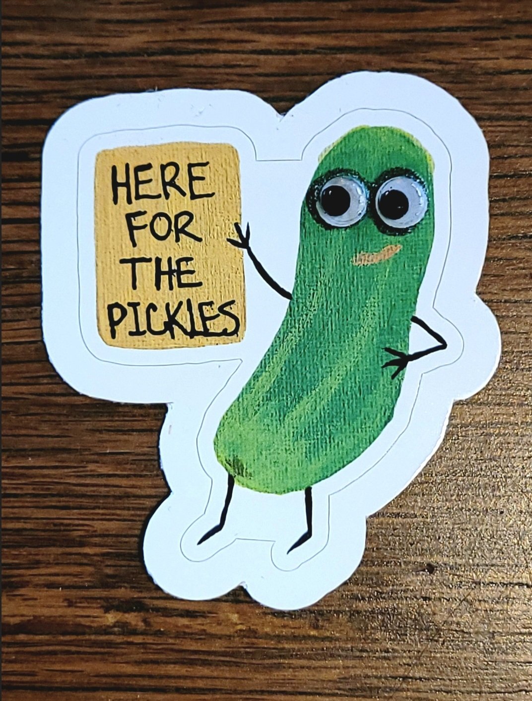Here for the Pickles Die-Cut Stickers product image (1)