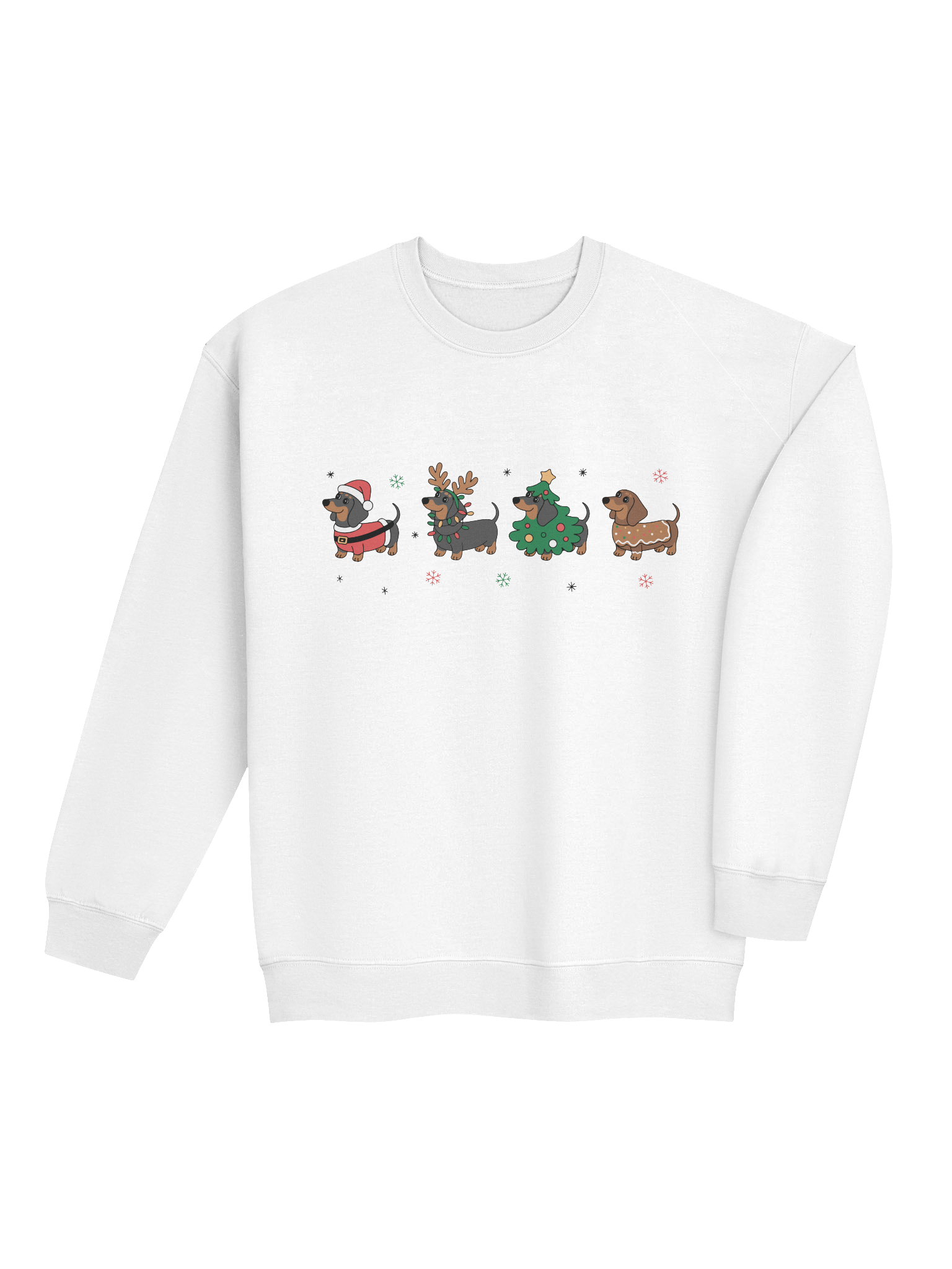 Festive Dachshund Squad Sweatshirt – Cute Holiday Wiener Dog Outfits product image (4)