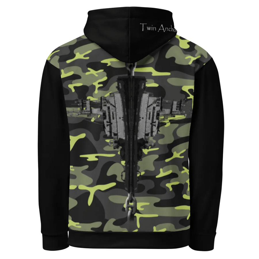 black & Green Hudson VB-Chain Hoodie product image (7)