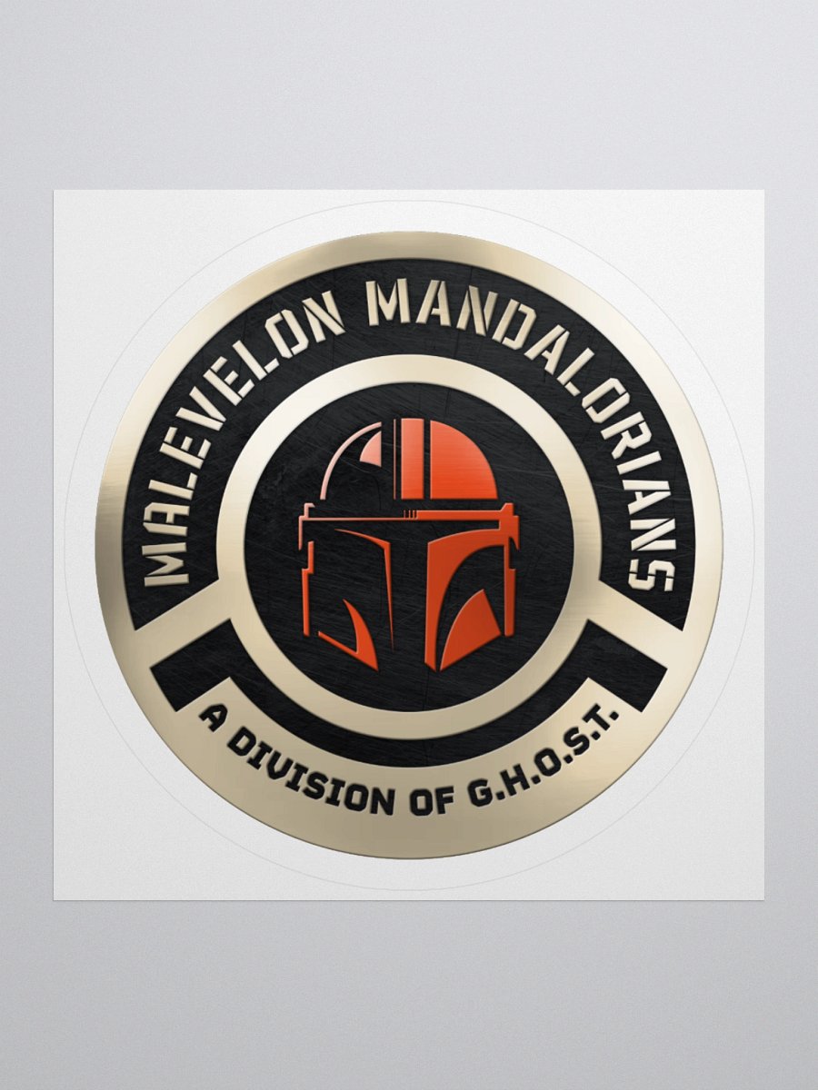 Malevelon Mandalorians Metallic Sticker product image (2)