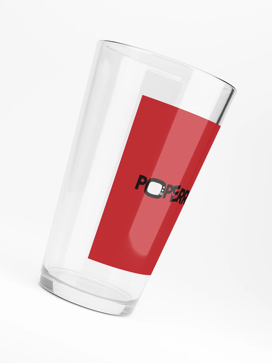 Poperratic - Red Logo Pint Glass product image (6)