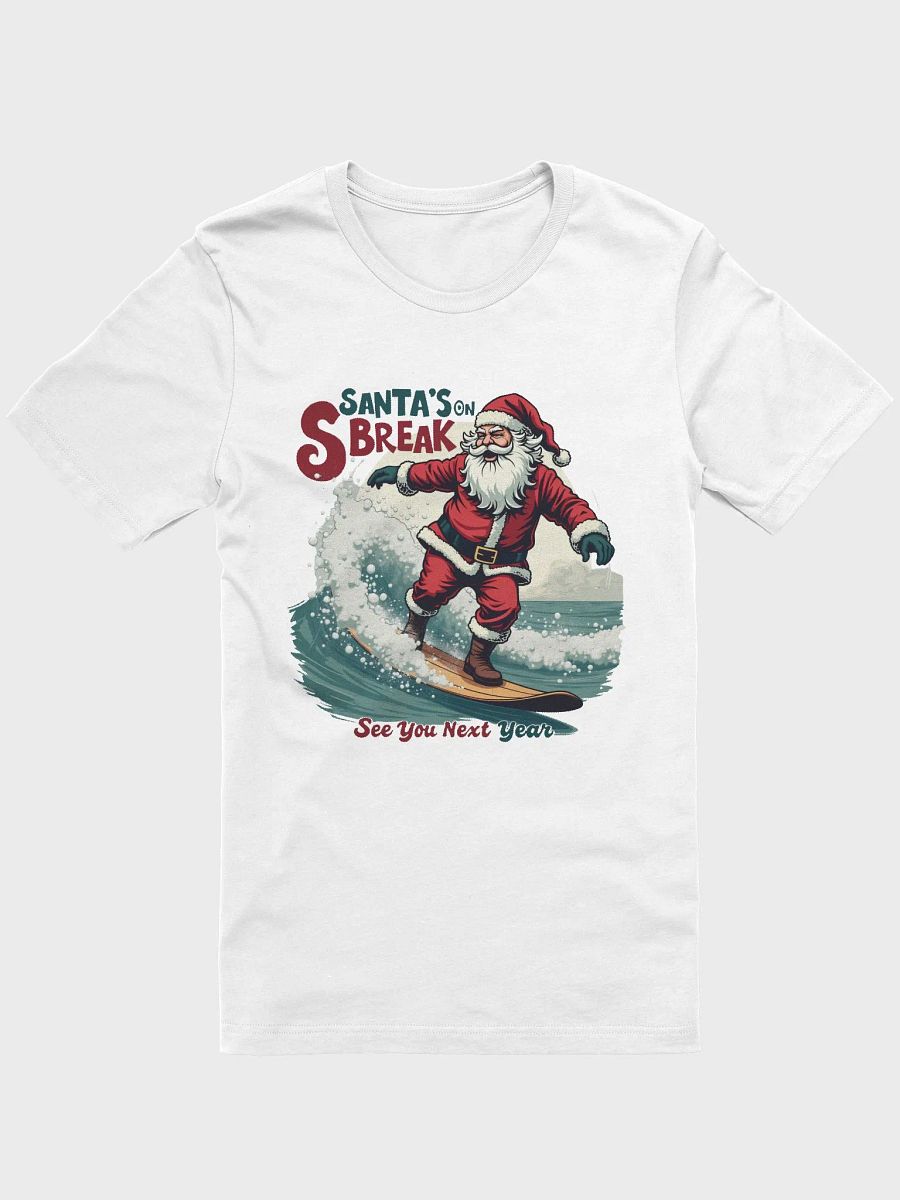Santa's On Break Surfing T-Shirt product image (5)