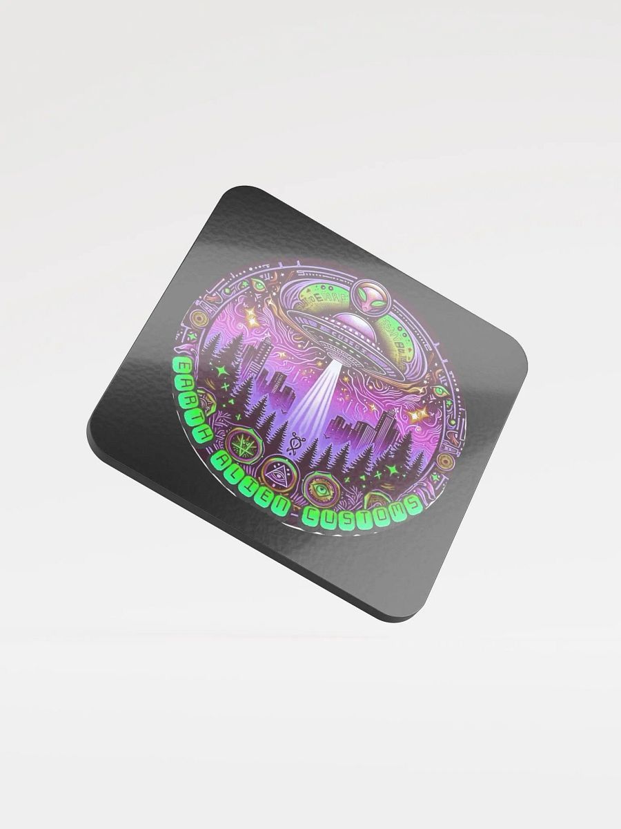 Neon UFO Cork Coaster product image (1)