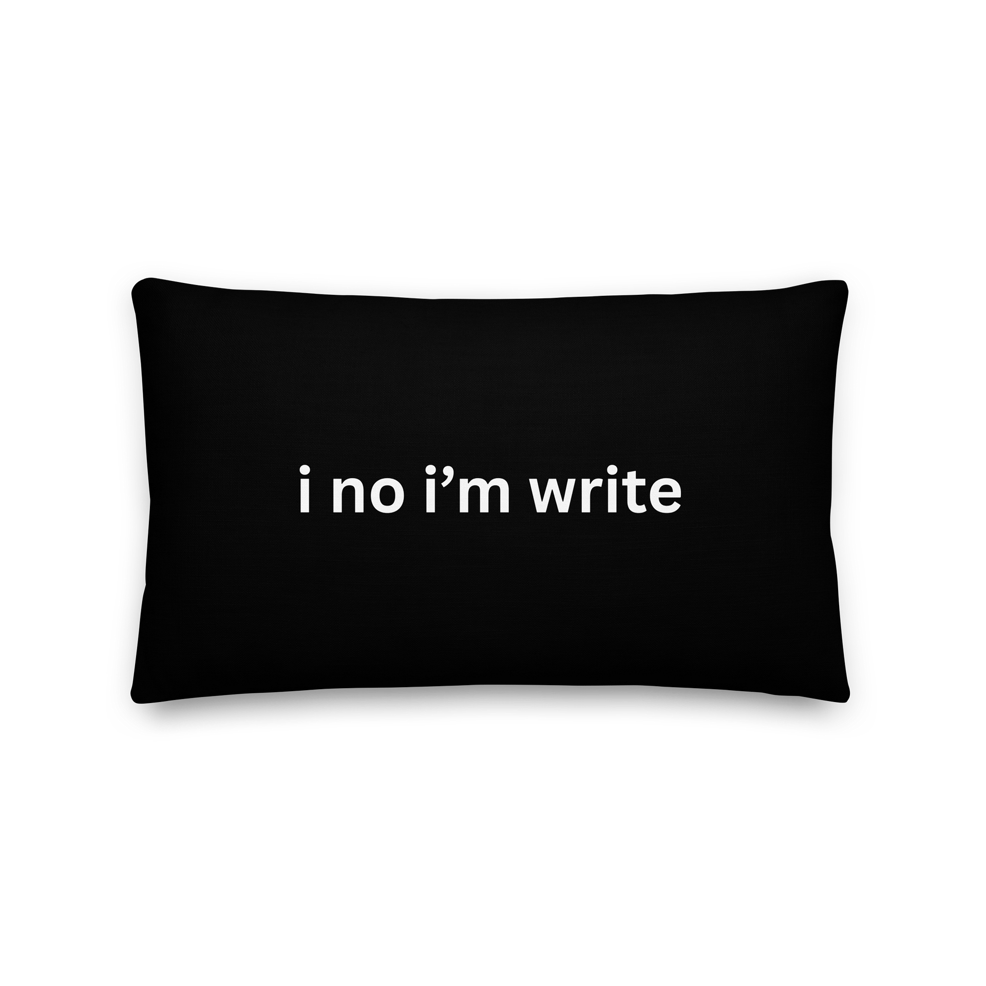 "i no i'm write" Throw Pillow product image (1)
