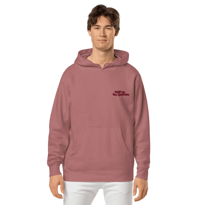 *still* on the spectrum (L.C. rose design) embroidered pigment hoodie product image (2)
