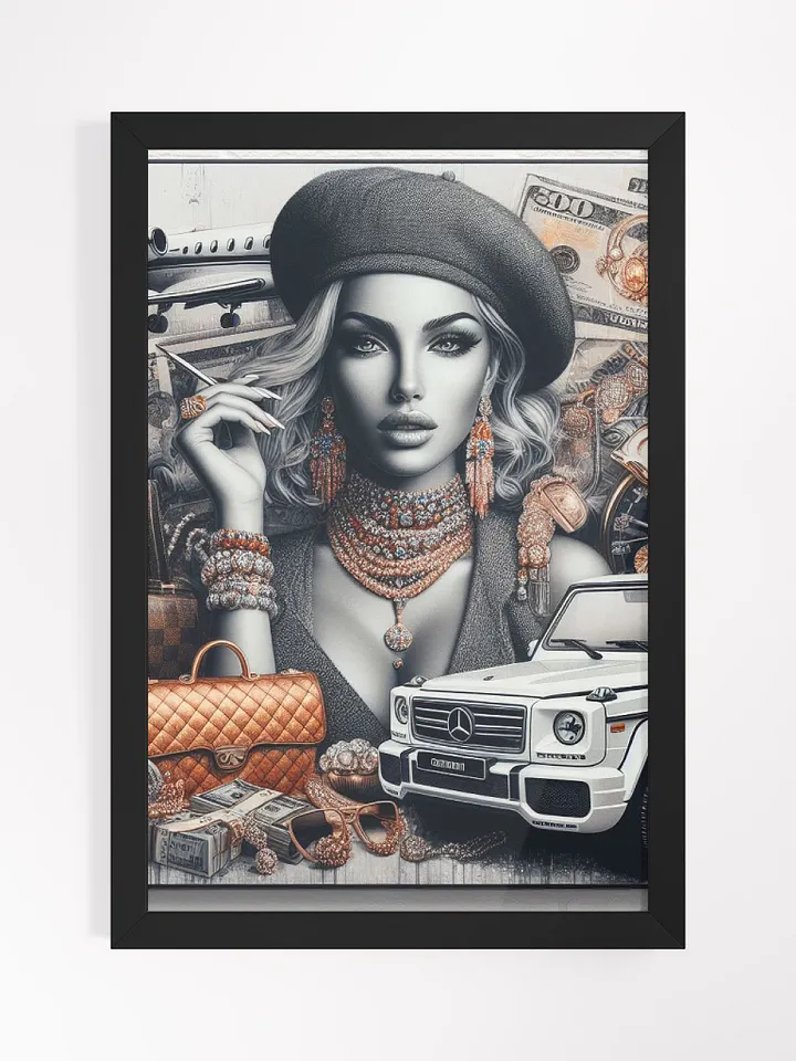 Rich Girl Code Rich Life Wall Art product image (2)