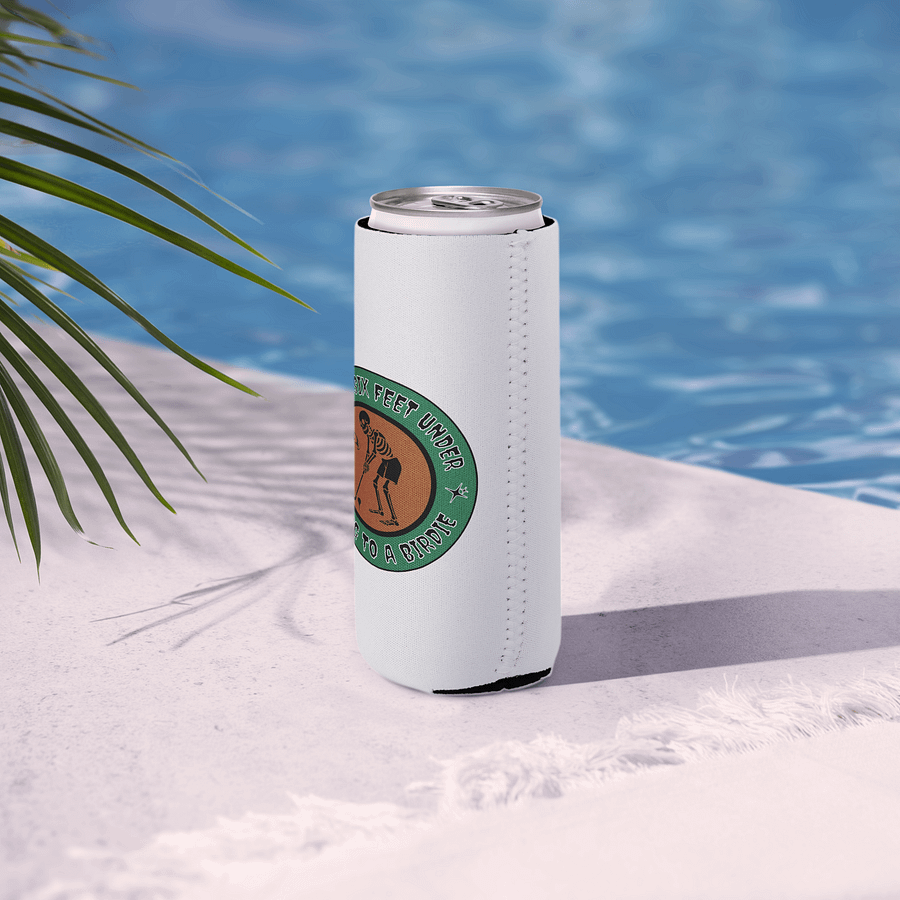 Finally Six Feet Under Golfing To A Birdie Can Cooler product image (6)