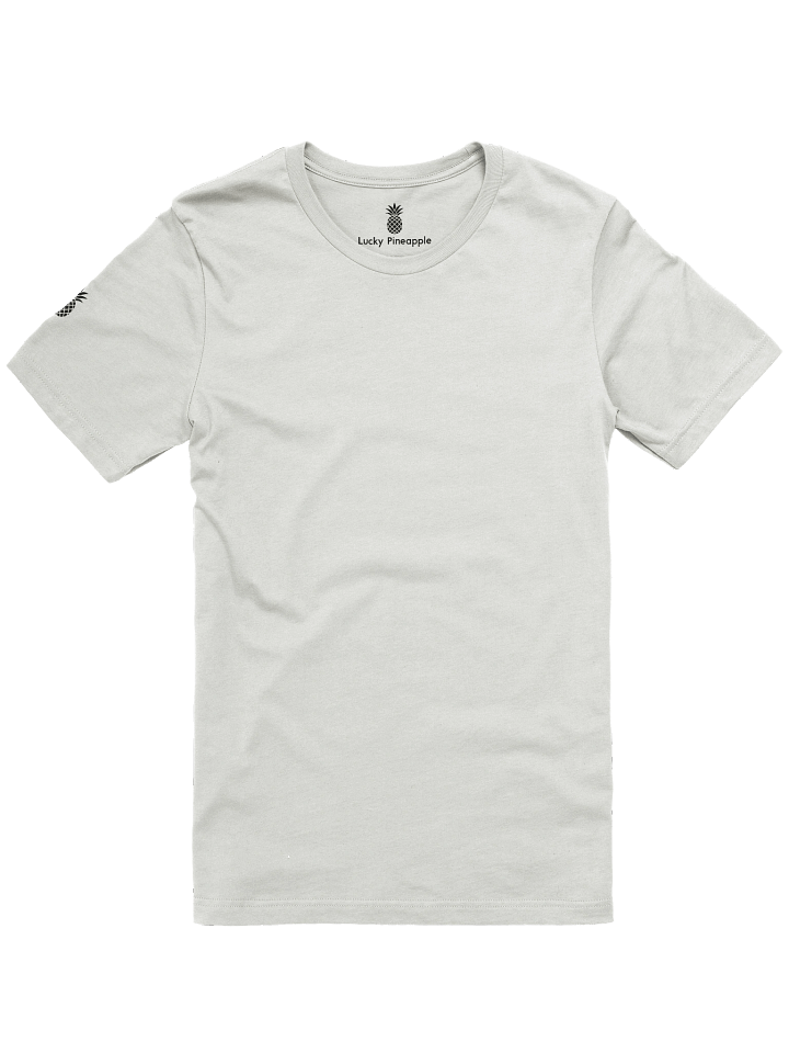 Lucky Pineapple Minimalist Sleeve Solid Color Unisex T-Shirt (White, Nude, & Soft Gray Colors) product image (1)